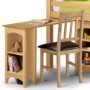GRADE A1 - Julian Bowen Barcelona Pine Mid Sleeper with Right Hand Ladder