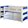 GRADE A1 -  Seconique Lollipop Boys Mid Sleeper Bed in White and Blue - As New