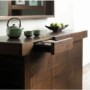 GRADE A4 - Bentley Designs Akita Walnut 3 Door 3 Drawer Sideboard