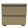 GRADE A1 -  LPD Puro High Gloss Bedside Table in Stone