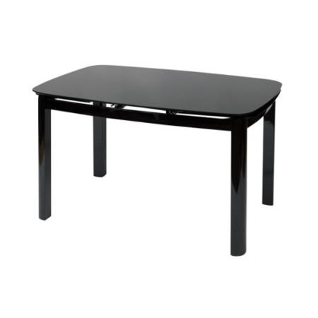 Wilkinson Furniture Inca Dining Set in Black and White with 4 Chairs