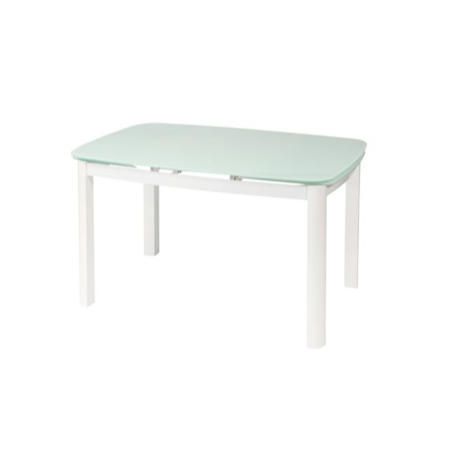 Wilkinson Furniture Inca Dining Set in White with 4 Chairs
