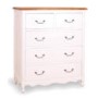 GRADE A2 - French Painted 3+2 Drawer Chest in Pale Mint