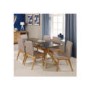 GRADE A2 - LPD Portofino Solid Oak Rectangular Dining Table with Glass Top