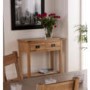 GRADE A4 - World Furniture Cabos 2 Drawer Console Table in White Oak