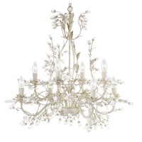 Crystal Chandelier with 8 Lights and Gold Finish - Almadite 