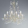 Crystal Chandelier with 8 Lights and Gold Finish - Almadite 