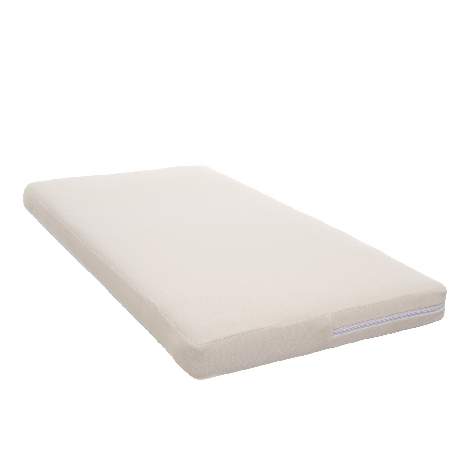 Natural wool cot bed mattress with removable cover - 140cm x 70cm - obaby