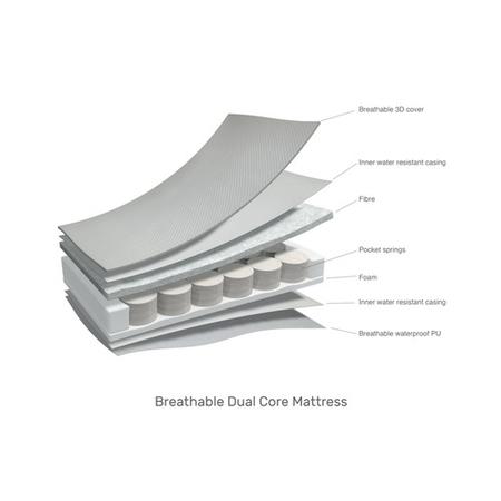Breathable Double Sided Cot Bed Mattress - 140cm x 70 cm - Obaby