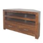 GRADE A2 - Heritage Furniture Cuba Sheesham Corner TV Unit