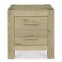 Bentley Designs Turin Aged Oak 2 Drawer Bedside Table