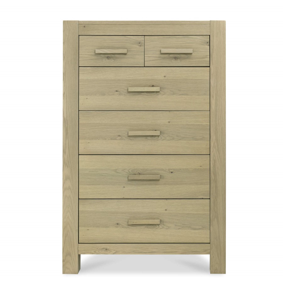 GRADE A3 - Bentley Designs Turin Aged Oak 4+2 Drawer Chest