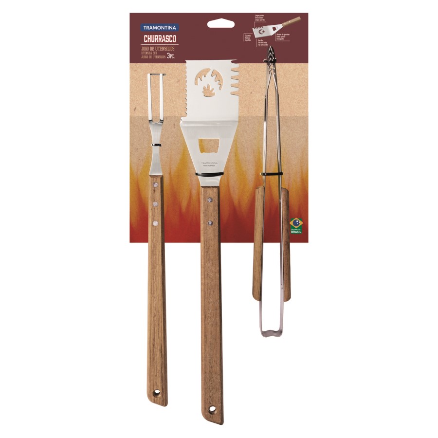 Tramontina Barbecue Tool Set - Stainless Steel