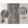 Grohe 310 Duo Smart Control Mixer Bar Shower with Round Overhead &amp; Handset