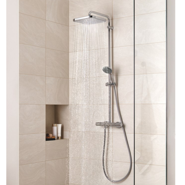 Grohe Vitalio Start Chrome Thermostatic Mixer Shower Set