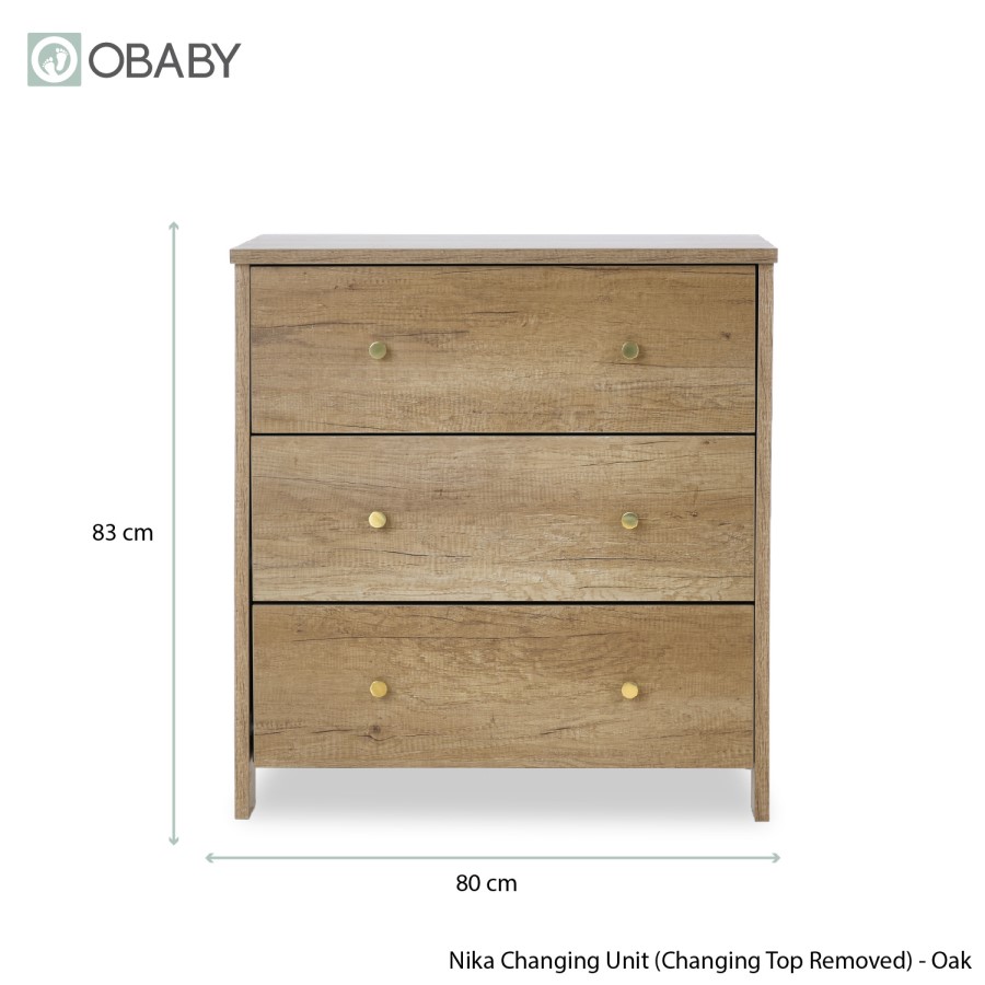 Nika Oak Changing Unit - Obaby