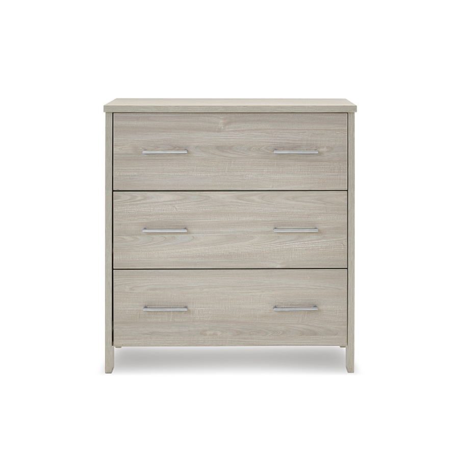 Nika Grey Wash Changing Unit with Storage - Obaby