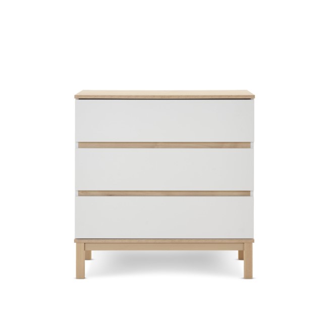 White Two Tone Changing Table with Drawers - Astrid - Obaby