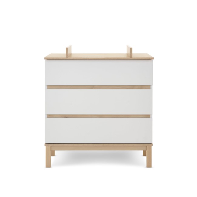 White Two Tone Changing Table with Drawers - Astrid - Obaby