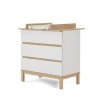 White Two Tone Changing Table with Drawers - Astrid - Obaby
