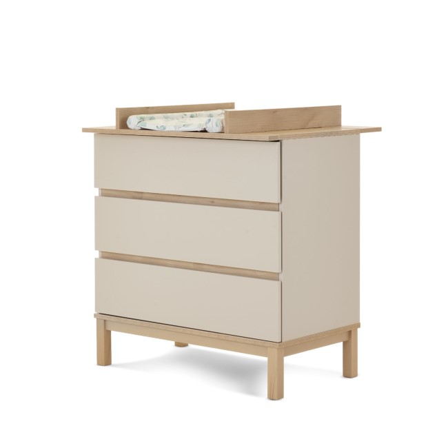 Satin Two Tone Changing Table with Drawers - Astrid - Obaby