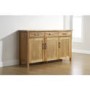 GRADE A2  - Buckingham Solid Oak 3 Door Sideboard
