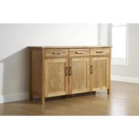 GRADE A2  - Buckingham Solid Oak 3 Door Sideboard