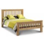 Clearance - Julian Bowen Amsterdam Solid Oak Kingsize Bed Frame - As New