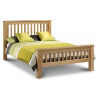Clearance - Julian Bowen Amsterdam Solid Oak Kingsize Bed Frame - As New