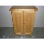 GRADE A2  - Ruddiman Furniture Chesterfield Ash Gull Wing CD Storage Cabinet