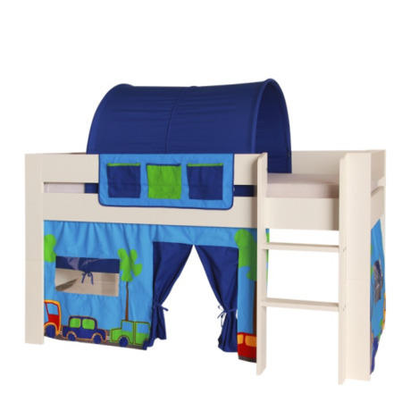 Furniture To Go Kids World Mid Sleeper With Blue Tent - Furniture123