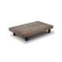 Clearance - Julian Bowen Nevada Sofa Bed in Taupe Faux-Suede