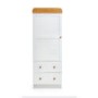 Obaby Tiny Tatty Teddy Single Wardrobe in White With Pine