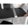 GRADE A2 - Wilkinson Furniture Mobo Small Black Extending Table with Glass Top