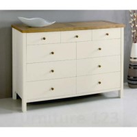 Clearance - Bentley Designs Atlantis Two Tone 63 Drawer Chest - Minor Cosmetic Damage