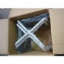 GRADE A1  - Casey Stackable Contract Dining Chairs in Brown Leather - As New