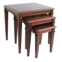 Clearance - Winchester Nest of Tables in Mahogany - Minor Cosmetic Damage