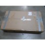Clearance - Curve Coffee Table in Walnut and Black Glass - As New