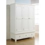 Clearance - Venice Painted White 3 Door Wardrobe - Minor Cosmetic Damage