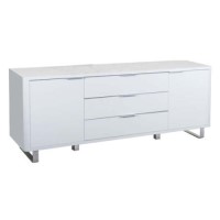 Clearance - Accent White High Gloss Sideboard - As New