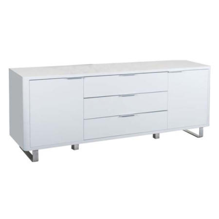 Clearance - Accent White High Gloss Sideboard - As New