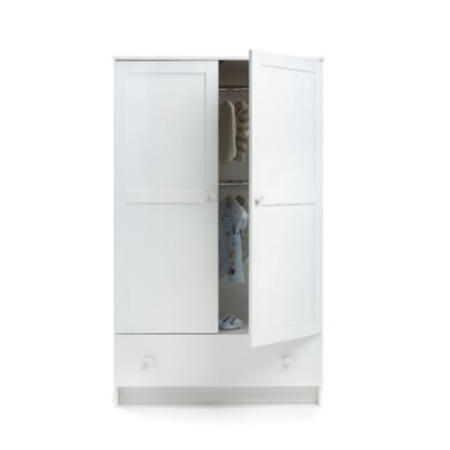 Obaby Double Wardrobe in White
