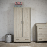 Nika Grey Double Wardrobe - Obaby