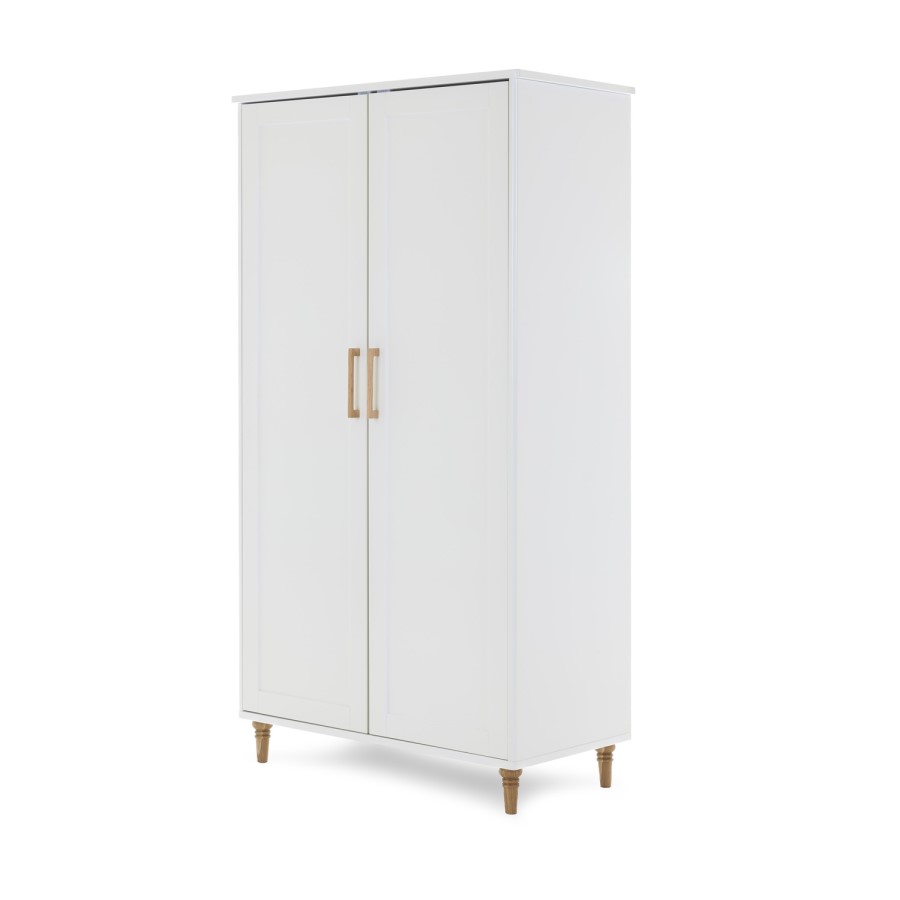 Orla White Double Wardrobe - Obaby