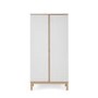 Nursery Wardrobe with Shelf in White - Astrid - Obaby