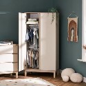 28OB3308 Nursery Wardrobe with Shelf in Satin - Astrid - Obaby