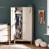 Nursery Wardrobe with Shelf in Satin - Astrid - Obaby