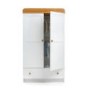 Obaby Tiny Tatty Teddy Double Wardrobe in White With Pine