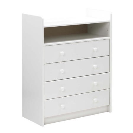 Steens For Kids 4 Drawer Changer Chest In White - Furniture123