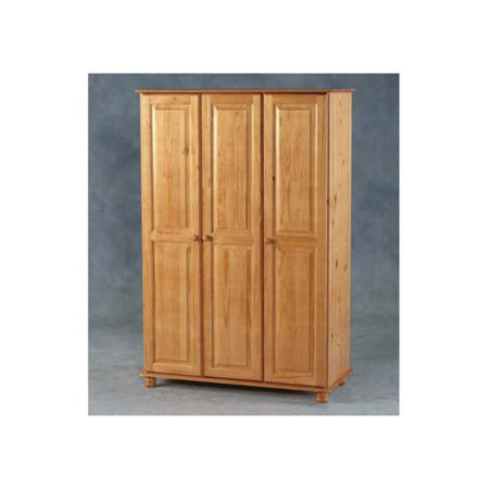 GRADE A2 - Seconique Sol Pine 3 Door Wardrobe